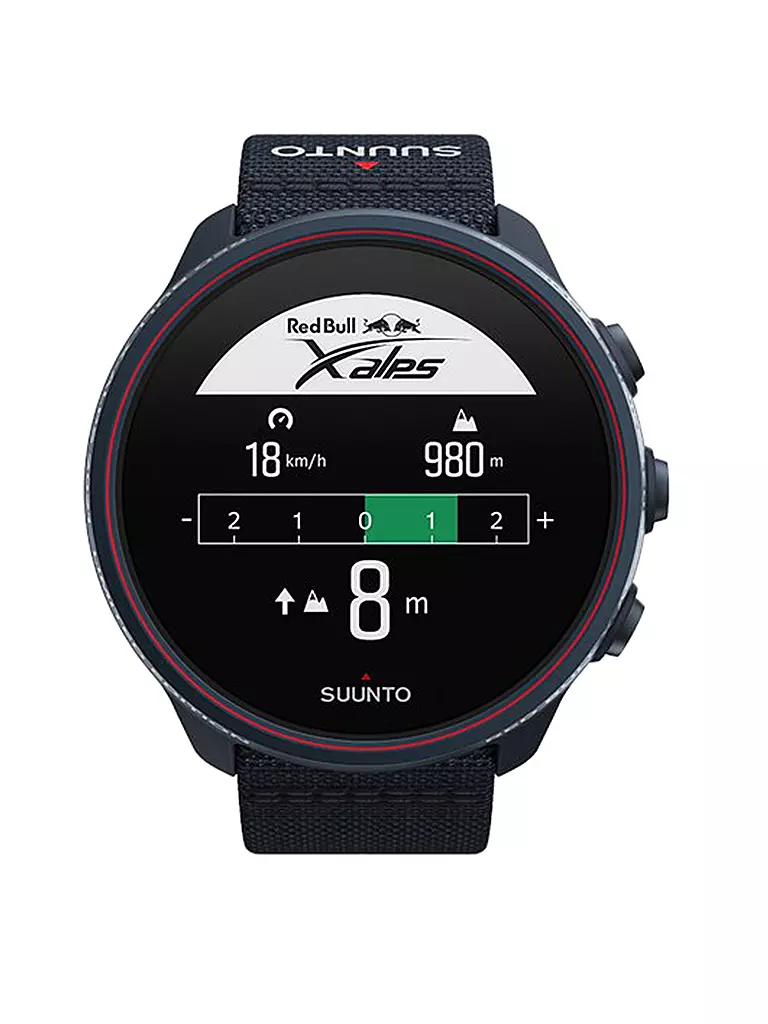 SUUNTO GPS Multisportuhr Suunto 9 Baro Titanium Red Bull X Alps Limited Edition schwarz